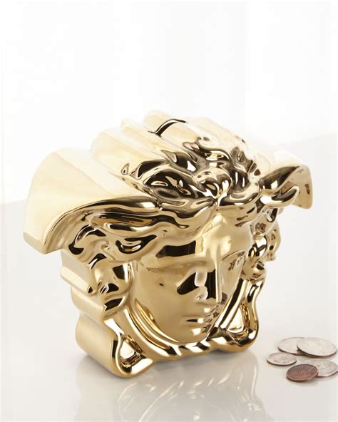 versace break the bank|Versace Break The Bank Money Box, Gold .